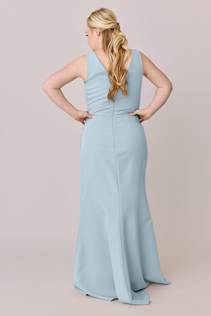Dawson Crepe Dress | Made To Order | Light Blue
