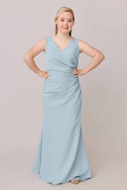 Dawson Crepe Dress | Made To Order | Light Blue