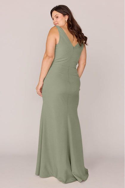 Dawson Crepe Dress | Made To Order | Moss
