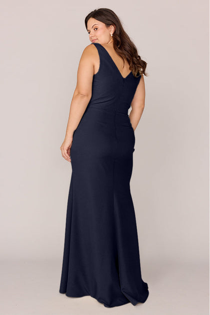 Dawson Crepe Dress | Made To Order | Navy Blue