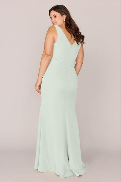 Dawson Crepe Dress | Made To Order | Pistachio