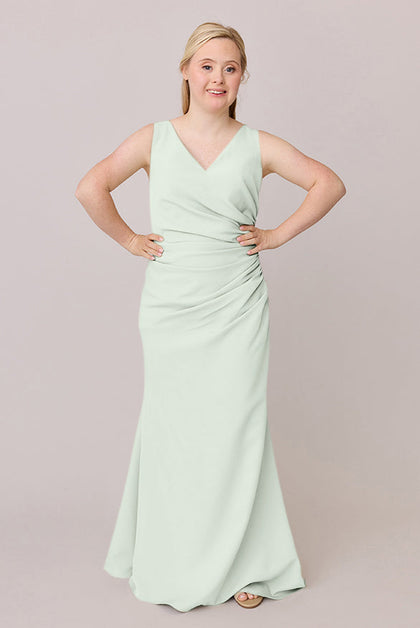 Dawson Crepe Dress | Made To Order | Pistachio