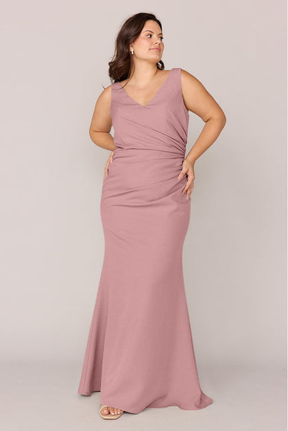 Dawson Crepe Dress | Made To Order | Rose Quartz