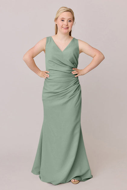 Dawson Crepe Dress | Made To Order | Sage