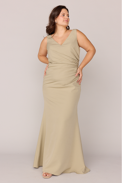 Dawson Crepe Dress | Made To Order | Sage