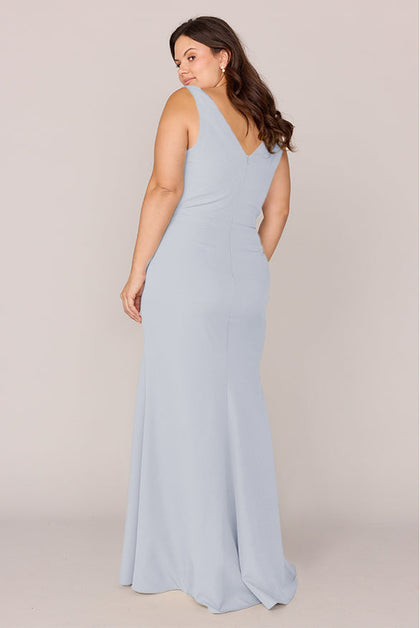 Dawson Crepe Dress | Made To Order | Sky Blue