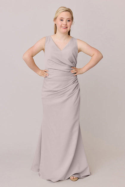 Dawson Crepe Dress | Made To Order | Taupe