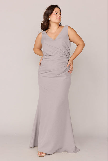 Dawson Crepe Dress | Made To Order | Taupe