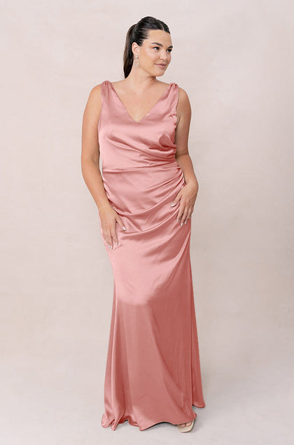 Dawson Satin Dress | Made To Order | Blushing Bride