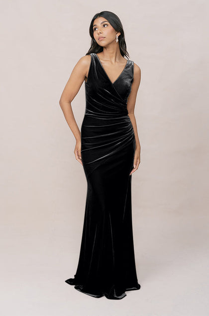 Dawson Velvet Dress | Black