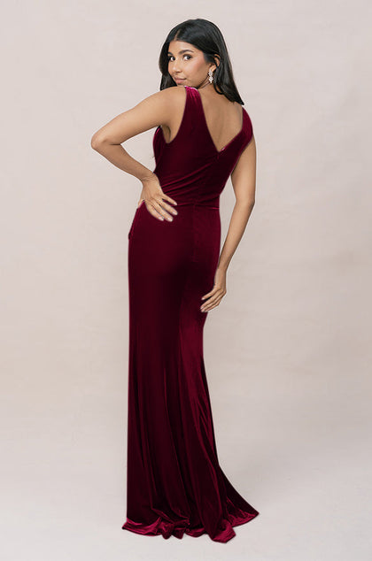 Dawson Velvet Dress | Made To Order | Burgundy
