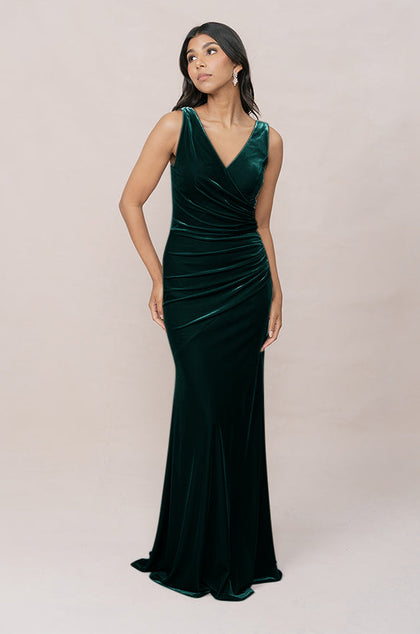 Dawson Velvet Dress | Made To Order | Emerald