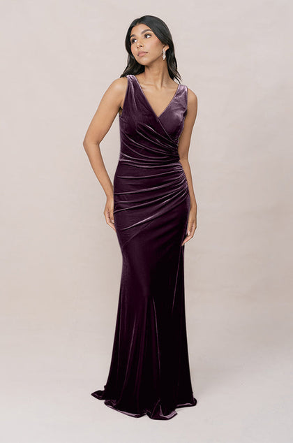 Dawson Velvet Dress | Made To Order | Purple