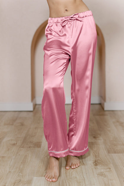 Daybreak Satin Sleep Pants | Made To Order - Rosette