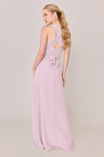 Devan Convertible Chiffon Dress | Made To Order | Baby Pink