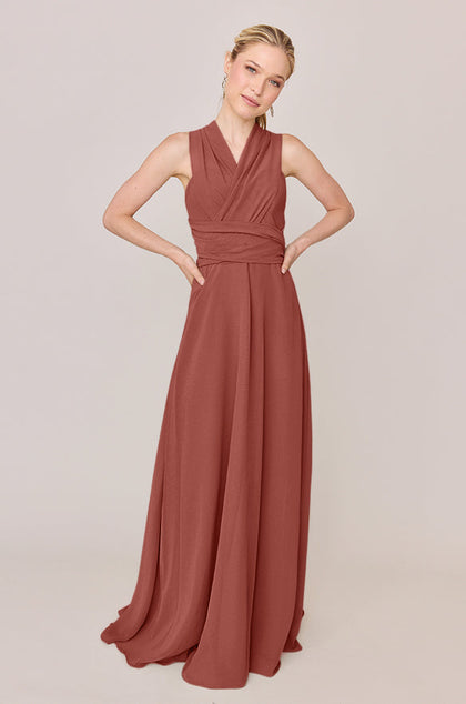 Devan Convertible Chiffon Dress | Made To Order | Cinnamon Rose