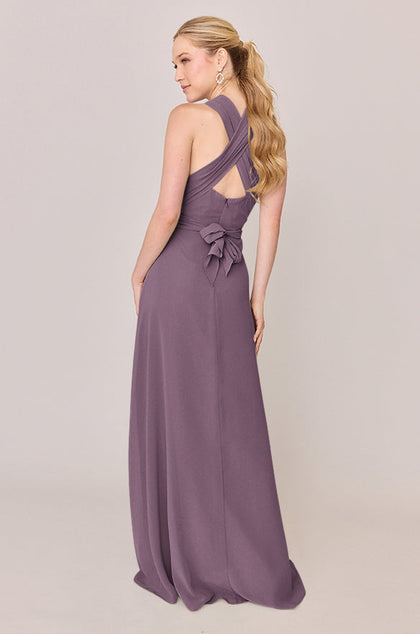 Devan Convertible Chiffon Dress | Made To Order | Dusty Purple