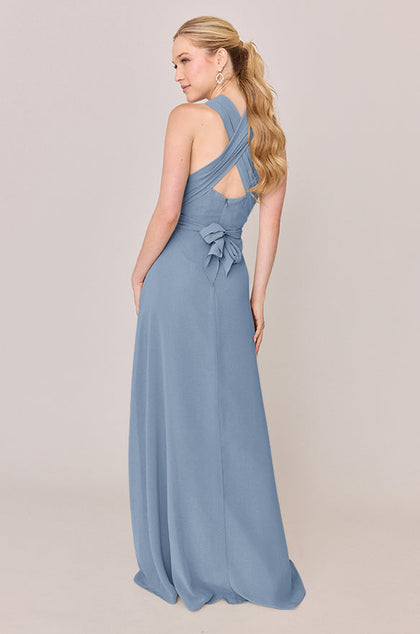 Devan Convertible Chiffon Dress | Made To Order | French Blue