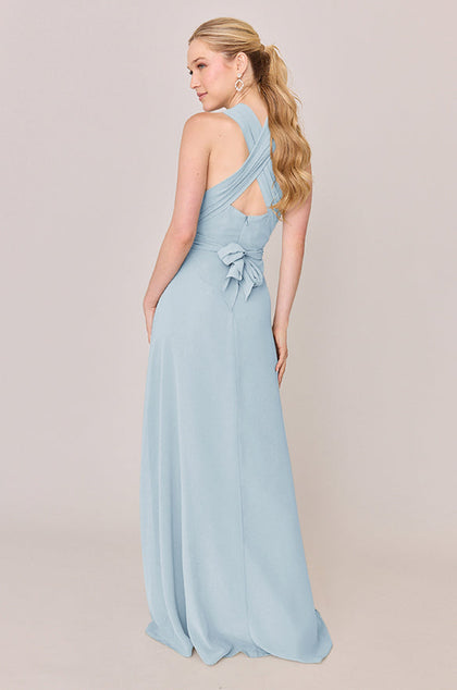 Devan Convertible Chiffon Dress | Made To Order | Light Blue
