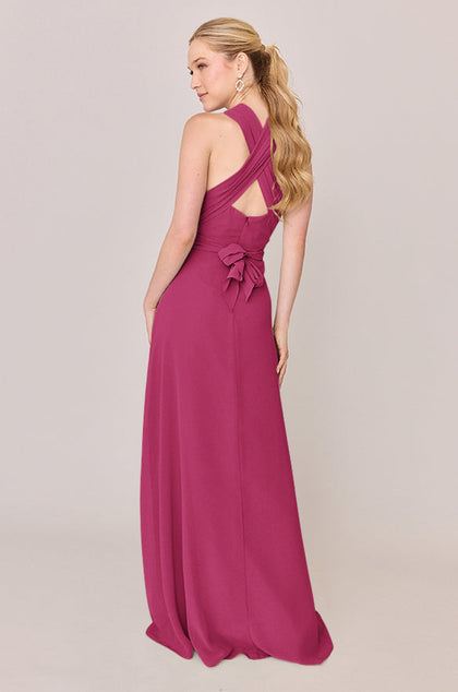 Devan Convertible Chiffon Dress | Made To Order | Malibu Pink