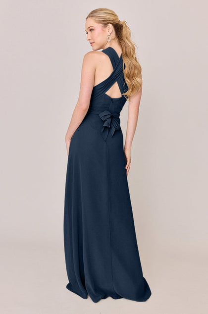 Devan Convertible Chiffon Dress | Made To Order | Romantic Blue