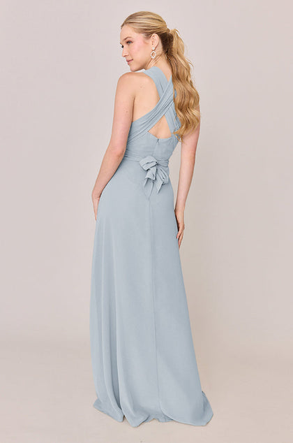Devan Convertible Chiffon Dress | Made To Order | Sky Blue