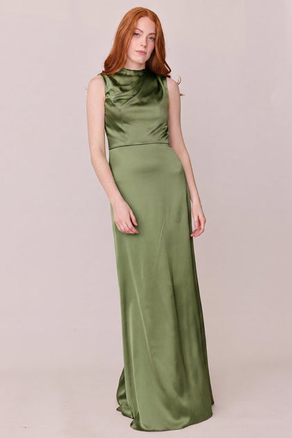 Diana Satin Dress | Made To Order | Fern