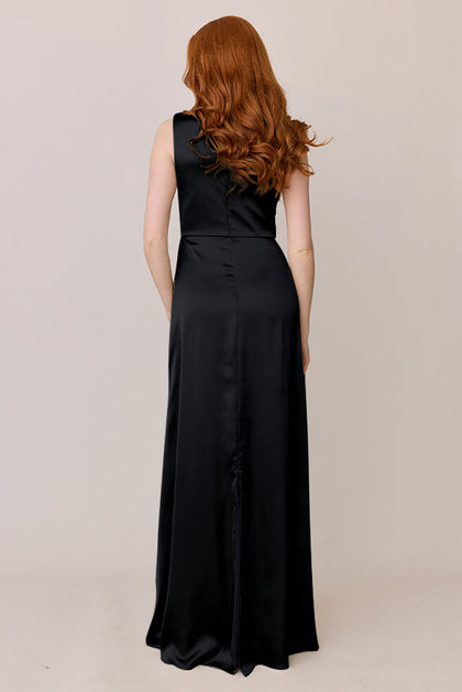 Diana Satin Dress | Made To Order | Black