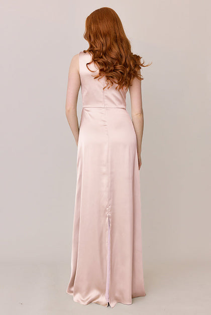 Diana Satin Dress | Made To Order | Blush