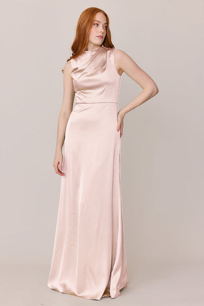 Diana Satin Dress | Made To Order | Blush