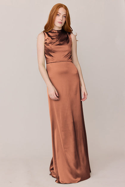 Diana Satin Dress | Made To Order | Copper