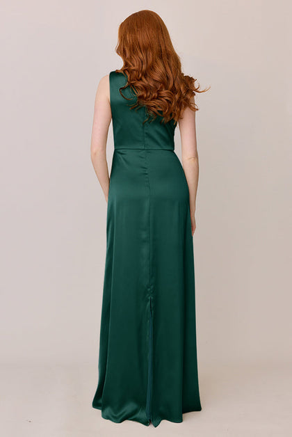 Diana Satin Dress | Made To Order | Emerald