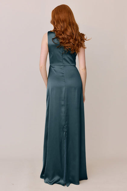 Diana Satin Dress | Made To Order | Eucalyptus