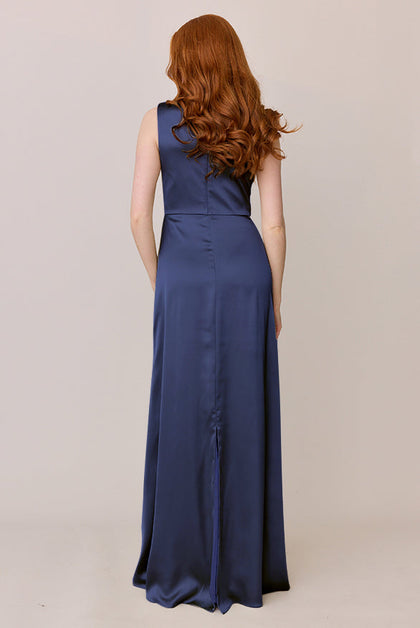 Diana Satin Dress | Made To Order | Indie Blue