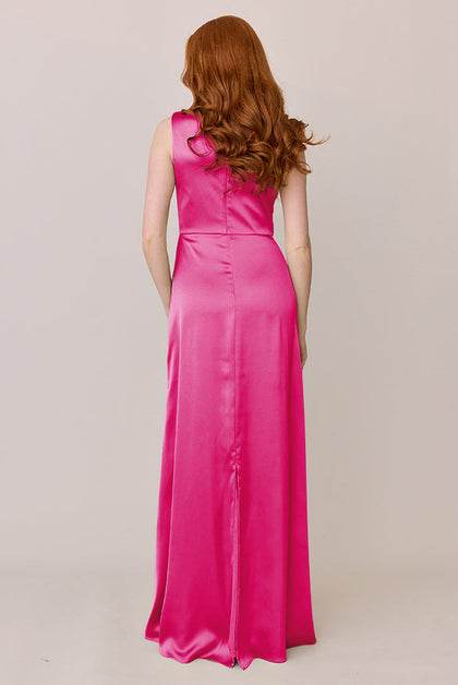 Diana Satin Dress | Made To Order | Malibu Pink