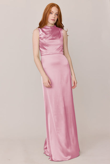 Diana Satin Dress | Made To Order | Perfect Pink