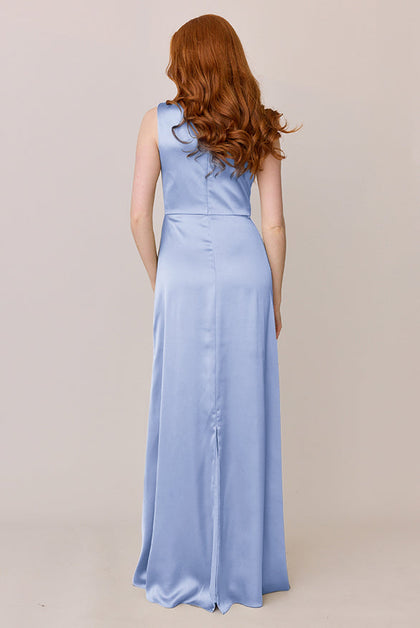 Diana Satin Dress | Made To Order | Periwinkle