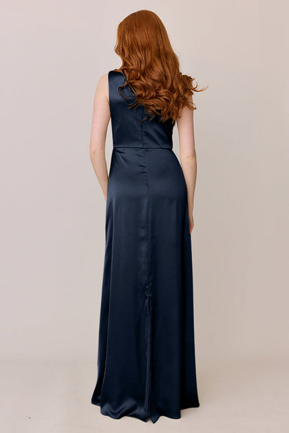 Diana Satin Dress | Made To Order | Romantic Blue