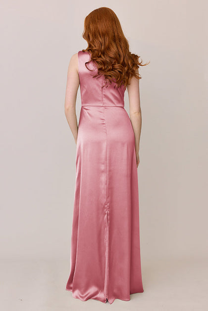 Diana Satin Dress | Made To Order | Rosette