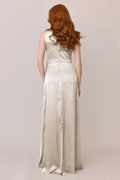 Diana Satin Dress | Made To Order | Soft Champagne