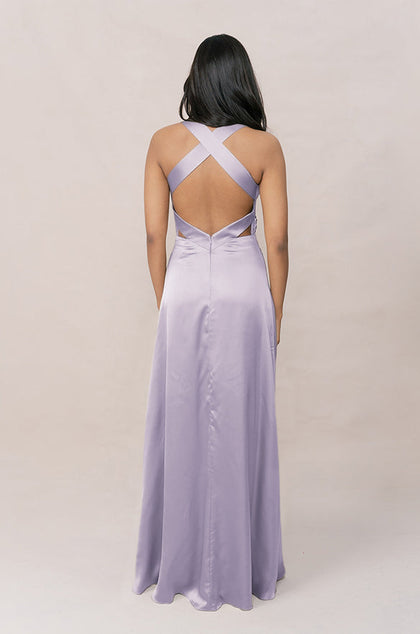 Dylan Satin Dress | Made To Order | Light Lavender