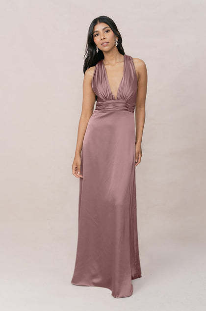 Dylan Satin Dress | Made To Order | Rose Quartz