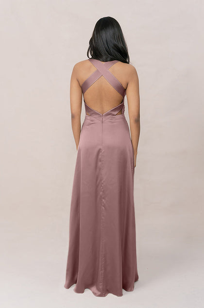 Dylan Satin Dress | Made To Order | Rose Quartz