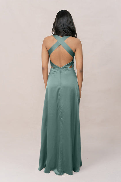 Dylan Satin Dress | Made To Order | Rosemary