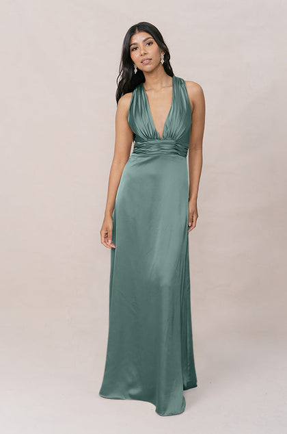 Dylan Satin Dress | Made To Order | Rosemary