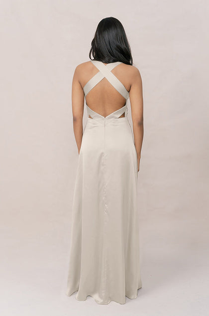 Dylan Satin Dress | Made To Order | Soft Champagne