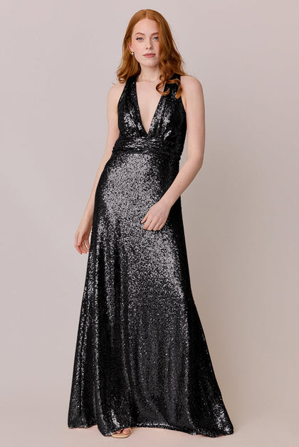 Dylan Sequin Dress | Made To Order | Black