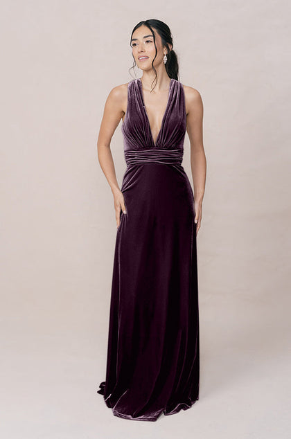 Dylan Velvet Dress | Made To Order | Purple
