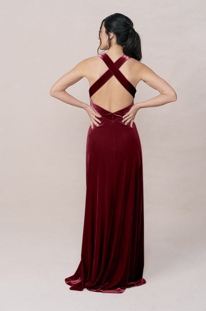 Dylan Velvet Dress | Made To Order | Romantic Rose
