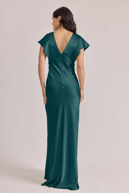 Eden Satin Dress | Made To Order | Classic Emerald